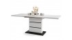PIANO biały mat / czarny mat - nowoczesny stół rozkładany do 200 cm